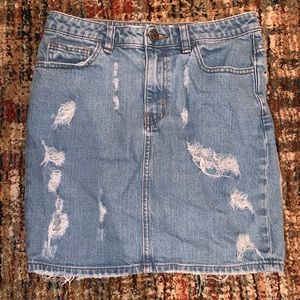 BDG - distressed denim skirt